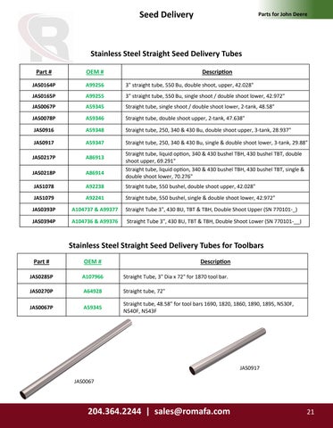 Romafa Air Seeder Parts 灯饰目录 第 21 页