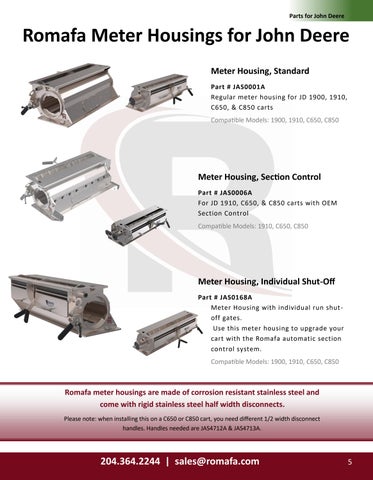 Romafa Air Seeder Parts 灯饰目录 第 5 页
