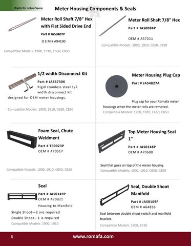 Romafa Air Seeder Parts 灯饰目录 第 8 页