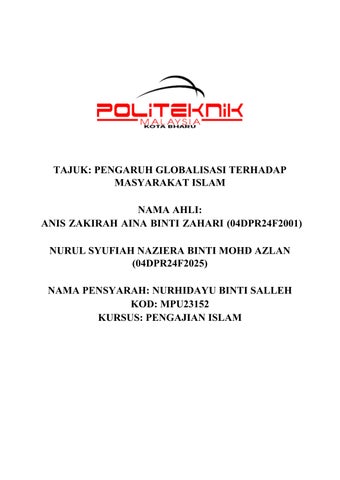 EFOLIO (GLOBALISASI)