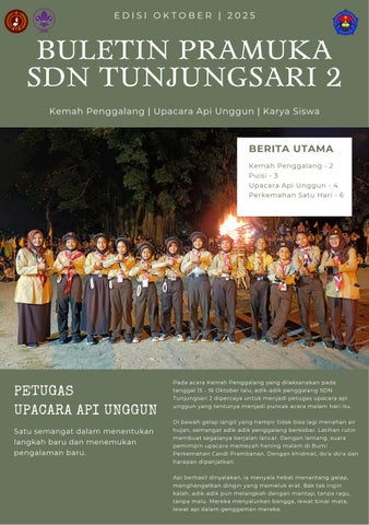 Buletin Pramuka Edisi Oktober 2025