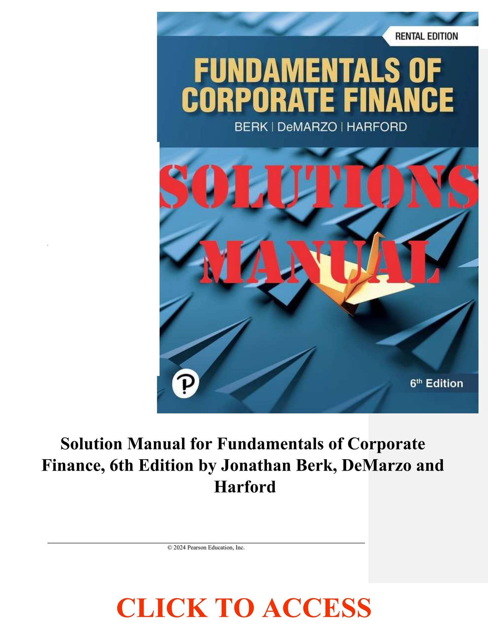 ビジネス・経済 Corporate Finance 6E, Berk, DeMarzo Corporate