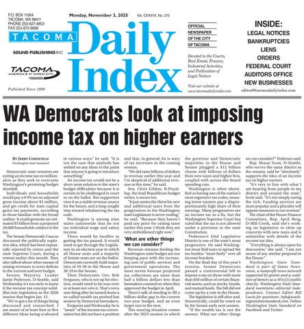 Tacoma Daily Index, November 03, 2025