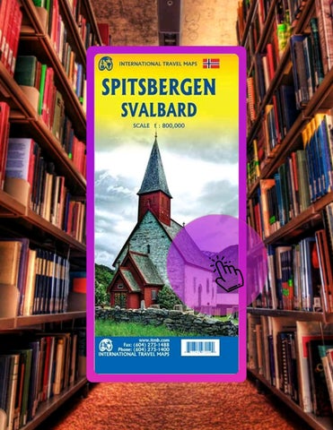 Read & Learn Spitsbergen/Svalbard Travel Reference Map 1st Ed. 2020 by ITMB Publishing Ltd