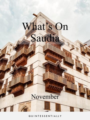 What’s On Saudia - November