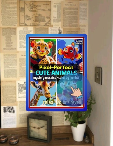 PDF Pixel-Perfect Cute Animals Mystery Mosaics Color by Number: Pixel Art Coloring Book for Adults a