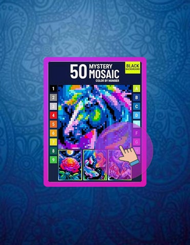Quick Read Mystery Mosaic Color by Number for Adults Wild Beauty: A Creative Quest with Pixel Art Ch