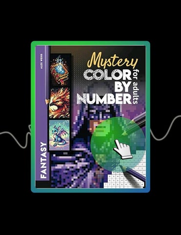 Instant Digital Mystery Color by Number for Adults Fantasy: Color Quest Challenge to Reveal Wizards,