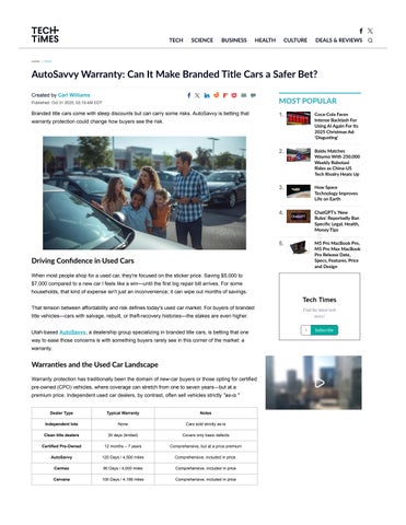 AutoSavvy Warranty: Can It Make Branded Title Cars a Safer Bet?