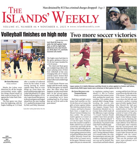 Islands' Weekly, November 04, 2025