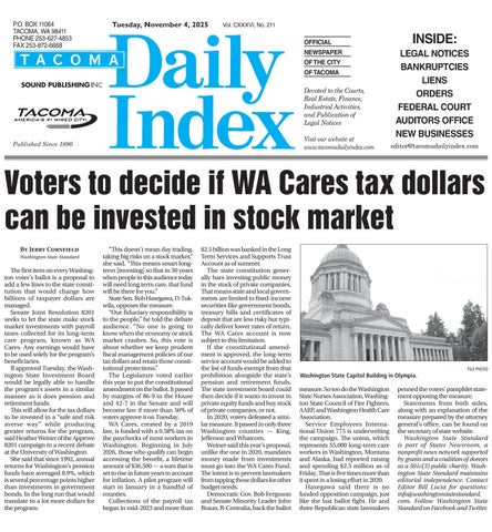 Tacoma Daily Index, November 04, 2025