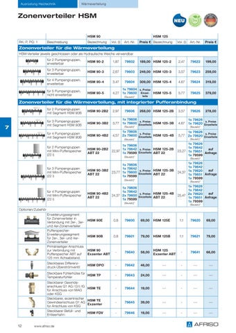 AFRISO Zonenverteiler HSM 2025-10 第 11 页
