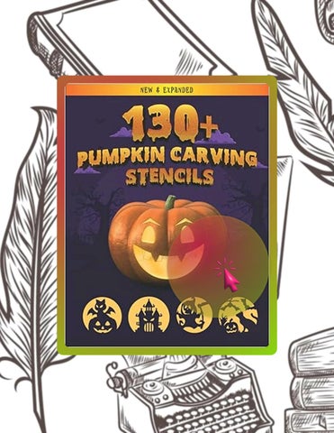 Instant Digital Pumpkin carving stencils: Over 130 Halloween jack olantern pumpkin designs. Includin