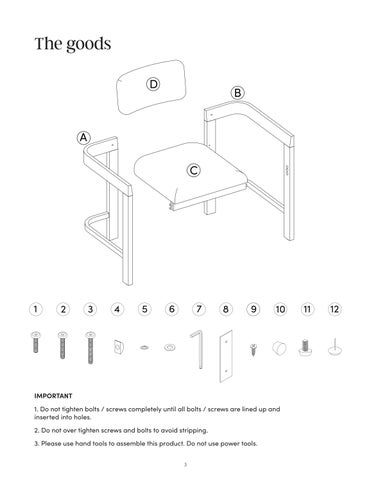 Veya 餐椅 Instruction Sheet 24910 第 3 页