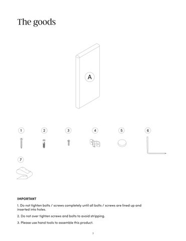 Marissa Queen 床头板 Instruction Sheet 92300 第 3 页