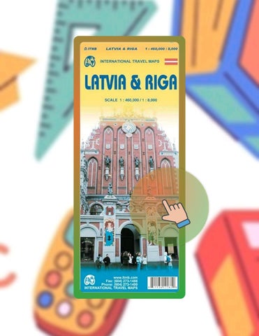 Unlock Full Book 1. Latvia & Riga Travel Reference Map 1:460,000/8,000 by ITMB Publishing LTD