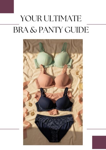 Your Ultimate Bra & Panty Guide