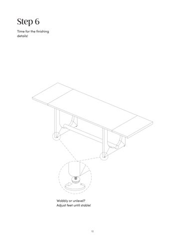 Solace 餐桌 Extension Instruction Sheet 42302 第 10 页