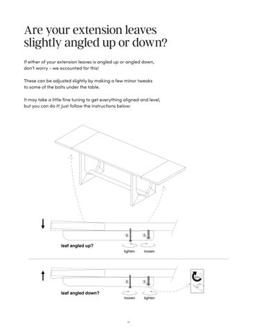 Solace 餐桌 Extension Instruction Sheet 42302 第 11 页