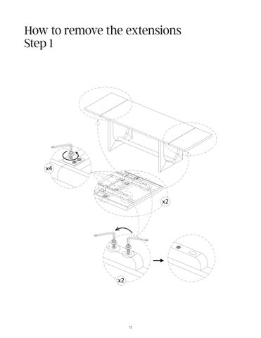 Solace 餐桌 Extension Instruction Sheet 42302 第 12 页