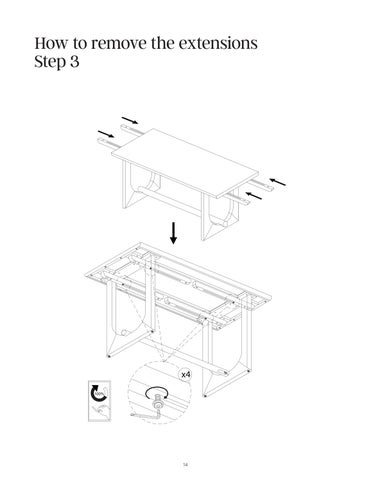 Solace 餐桌 Extension Instruction Sheet 42302 第 14 页