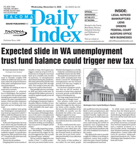 Tacoma Daily Index, November 05, 2025