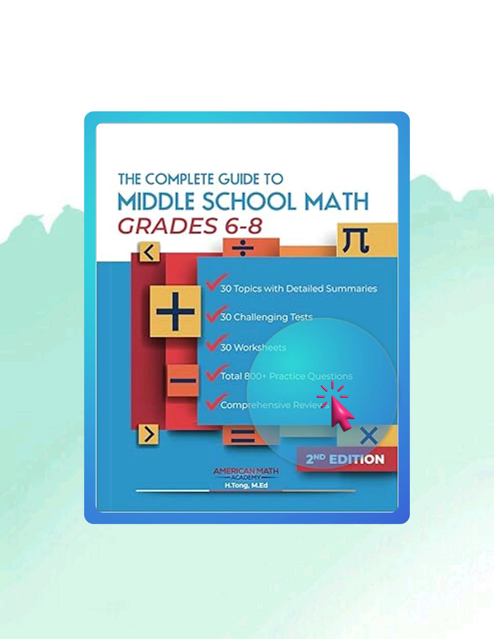 Immediate Read THE COMPLETE GUIDE TO MIDDLE SCHOOL MATH GRADES 6-8: PRE ...