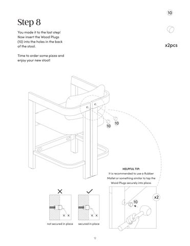 Veya Bar 凳 Instruction Sheet 21320 第 12 页