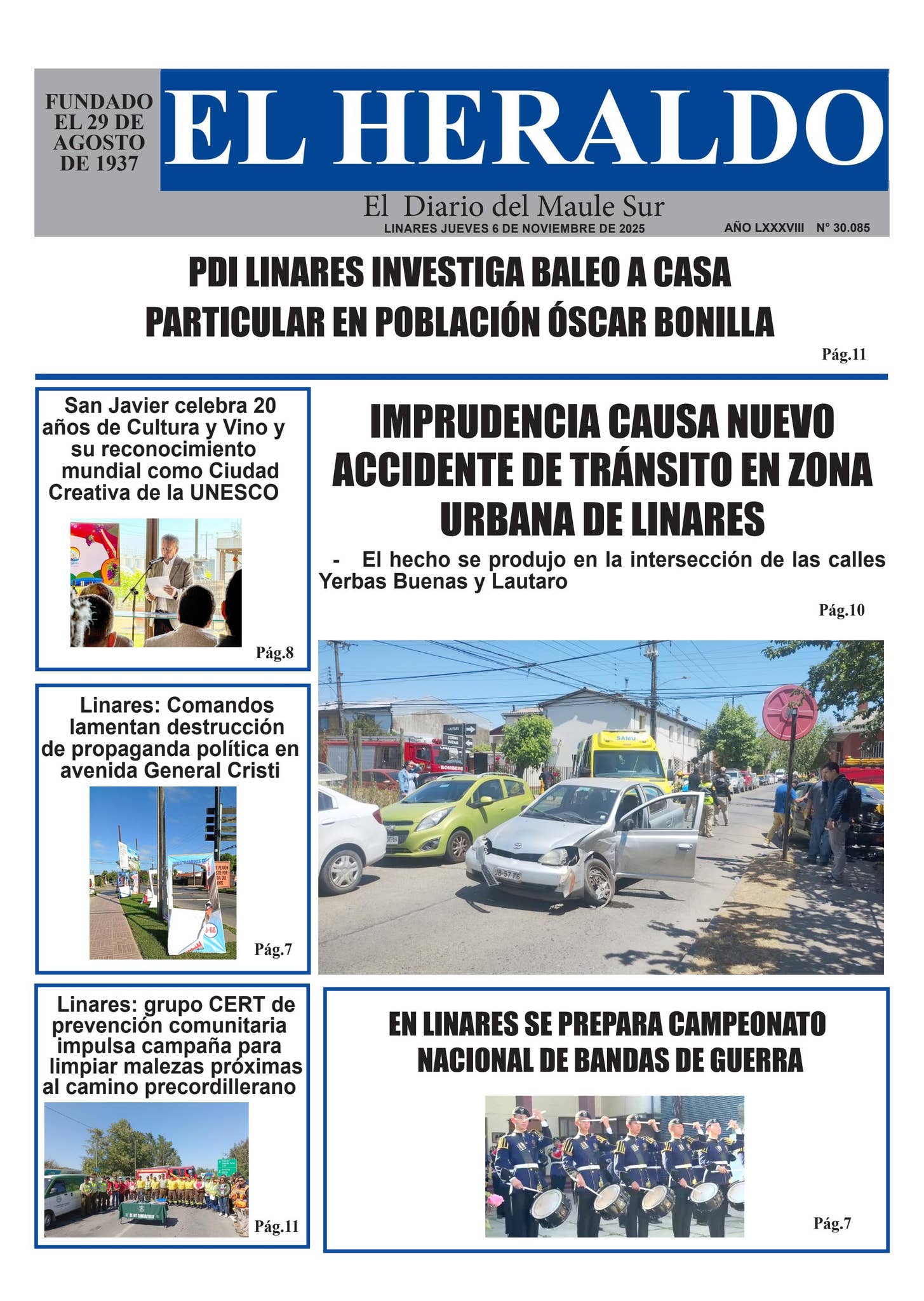 Jueves 06 de noviembre 2025