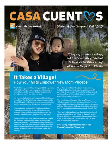 Casa de los Ninos Newsletter Fall 2025