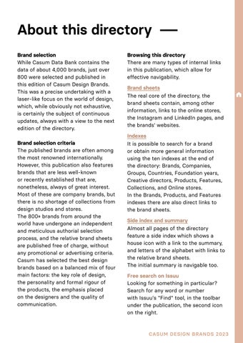 Casum Design Brands 2023 - The directory of the world’s top 800+ design brands 第 17 页