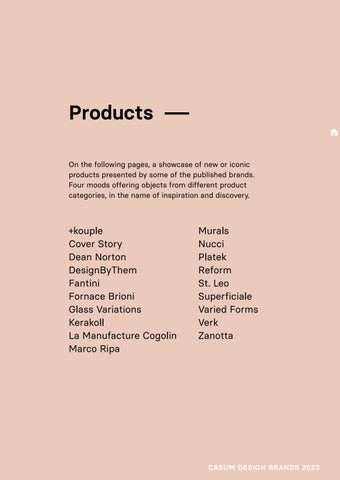 Casum Design Brands 2023 - The directory of the world’s top 800+ design brands 第 19 页