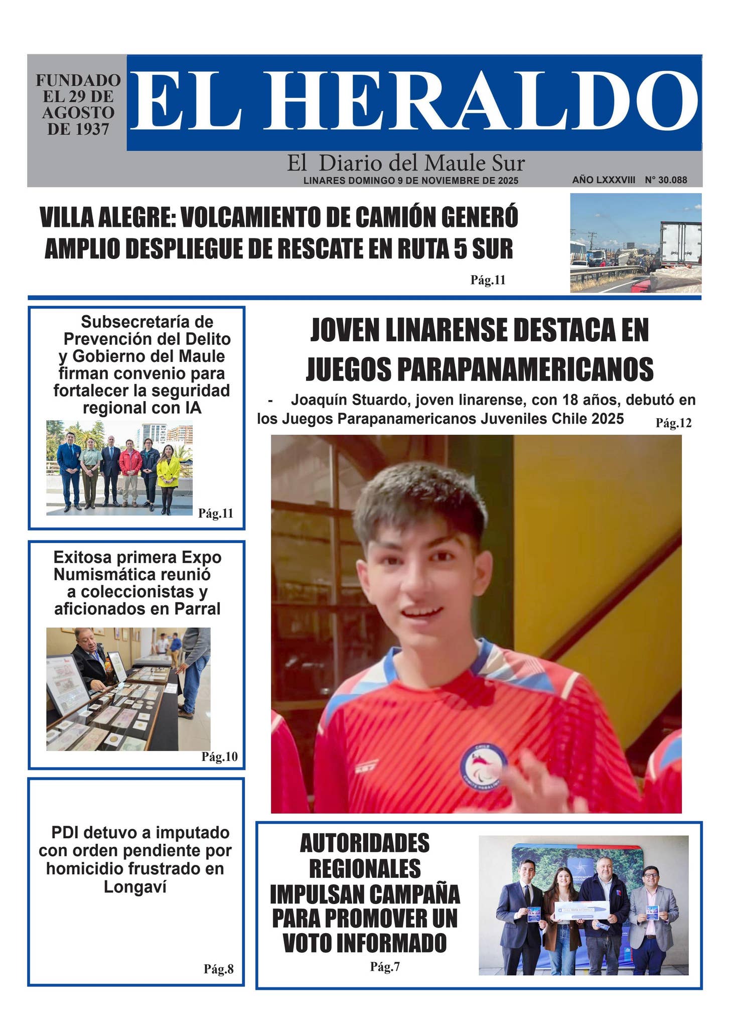 Domingo 09 de noviembre 2025