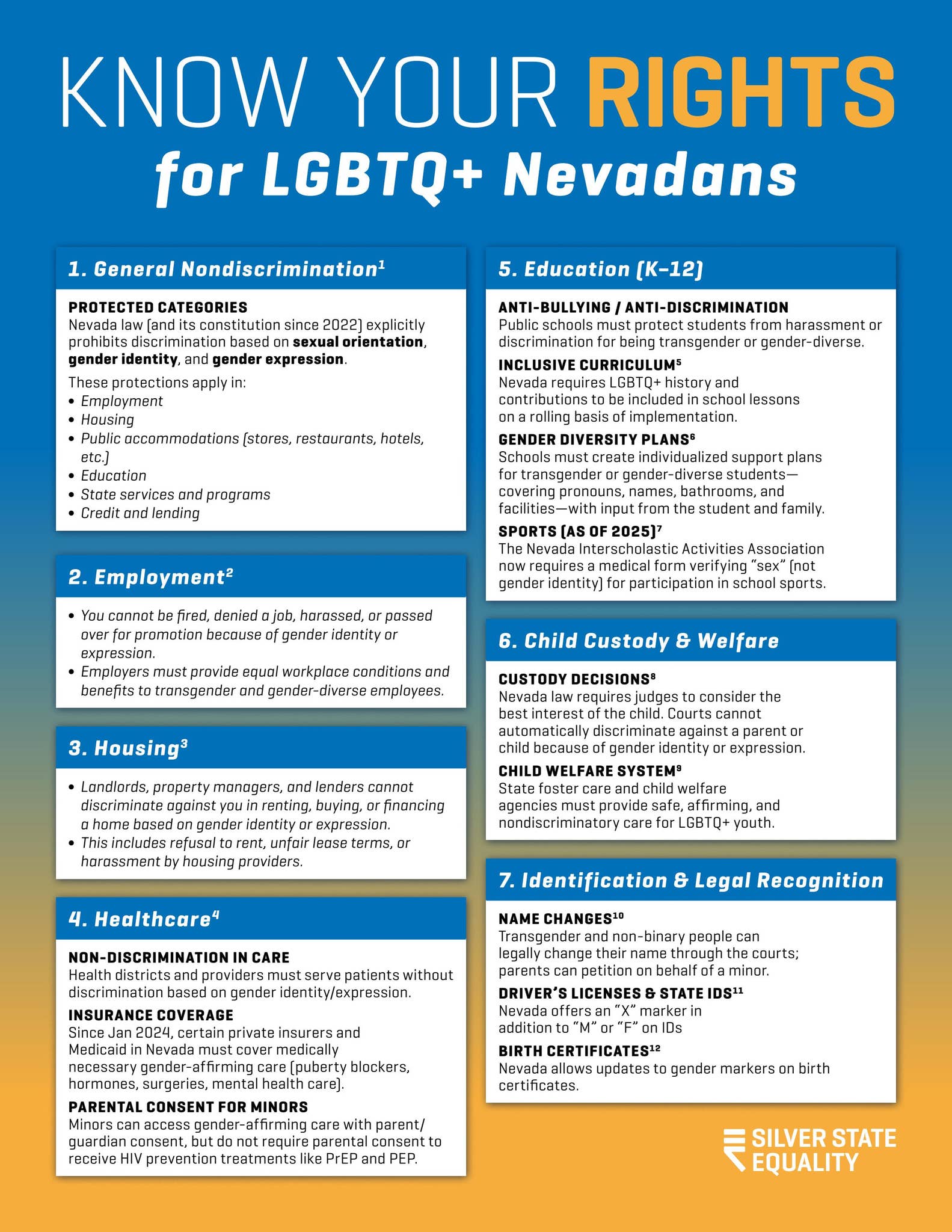 Silver State Equality: Know Your Rights Document by Equality California ...