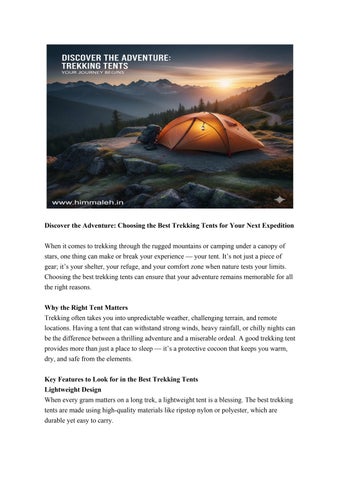 Best_Trekking_Tents_Himmaleh