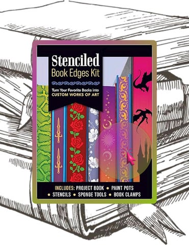 Start Reading Stenciled Book Edges Kit: Turn Your Favorite Books into Custom Works of Art – Includes