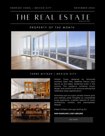 The Real Estate Newsletter | November Edition