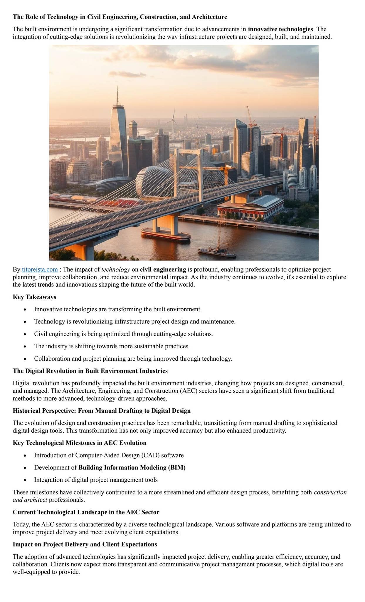 The Role of Technology in Civil Engineering by Civil Engineering DWG ...