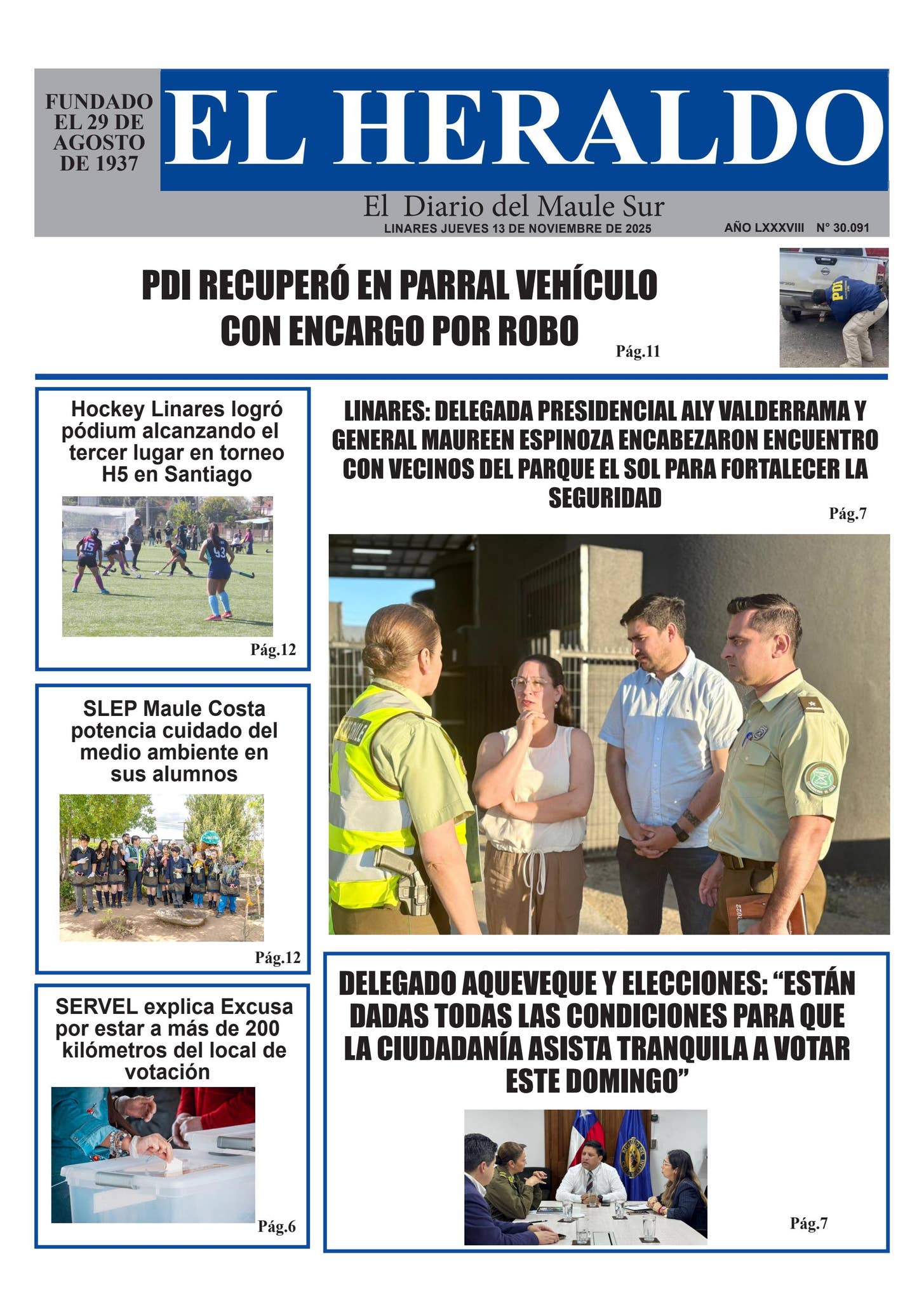 Jueves 13 de noviembre 2025