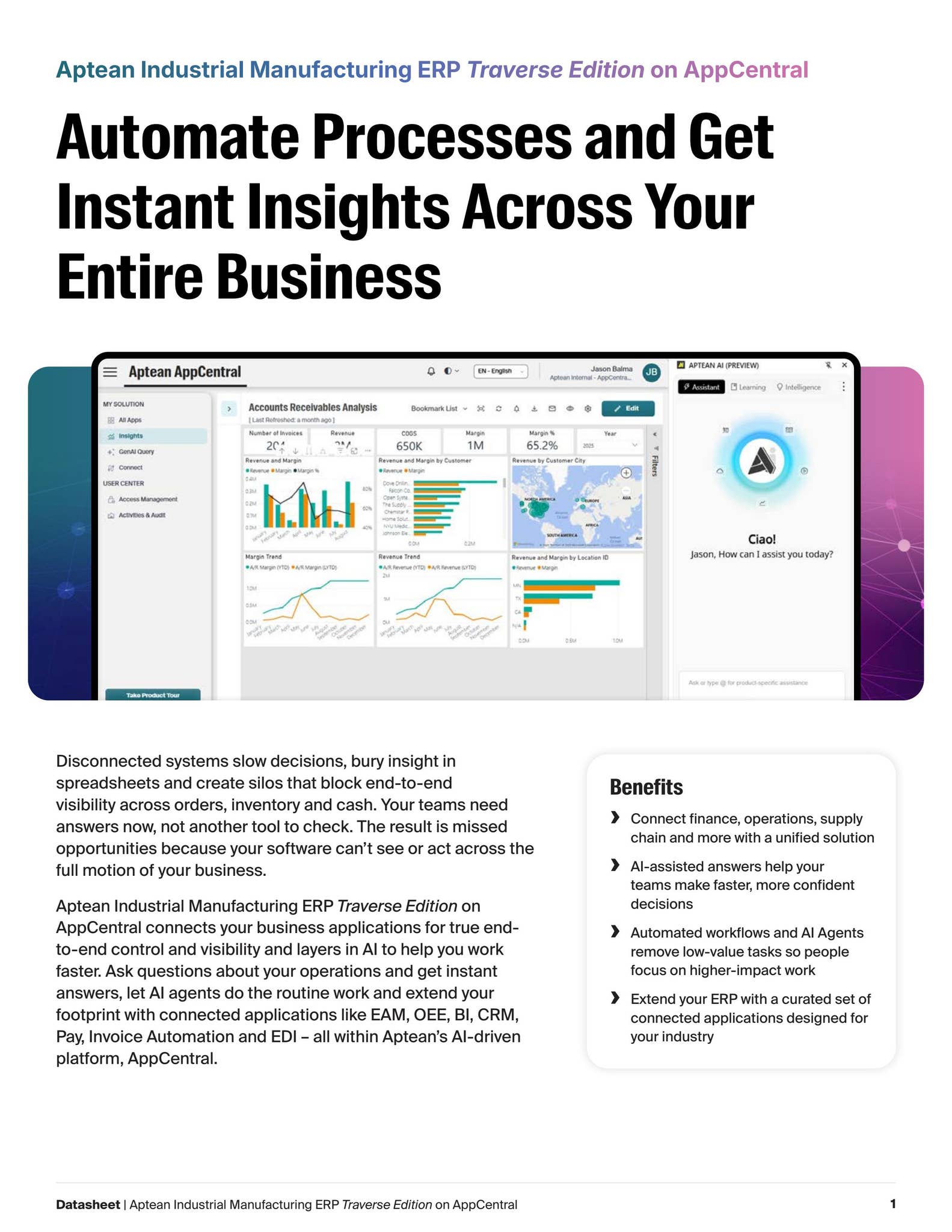 Aptean Industrial Manufacturing ERP – Traverse Edition Datasheet by ...