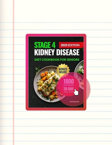 Grab Ebook Stage 4 Kidney Disease Diet Cookbook for Seniors: 1800 Days of Easy Recipes Low in Sodium