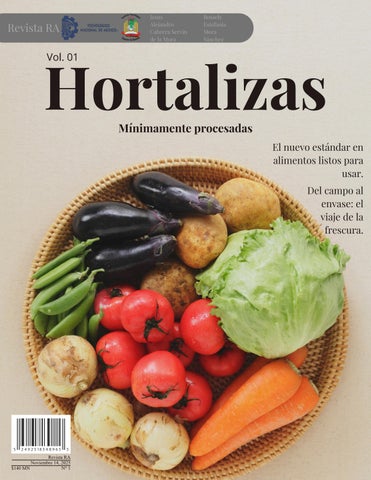Hortalizas mínimamente procesadas
