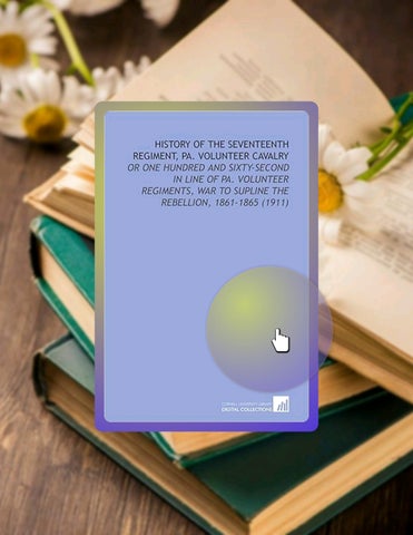 Grab Ebook History of the Seventeenth Regiment, Pa. Volunteer Cavalry: Or One Hundred and Sixty-Seco