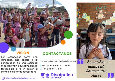 Libro Brochure Discípulos del Señor