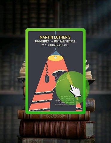 E-book Martin Luther's Commentary on St. Paul's Epistle to the Galatians (1535): Lecture Notes Trans