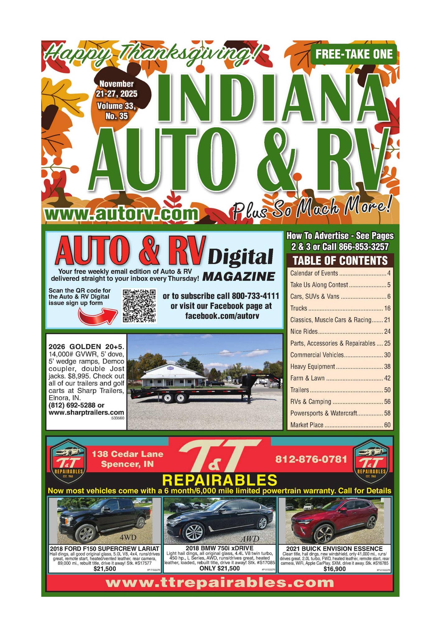 Indiana Auto Rv Indiana Auto & RV - November 21, 2025 by The Papers Inc. - Issuu