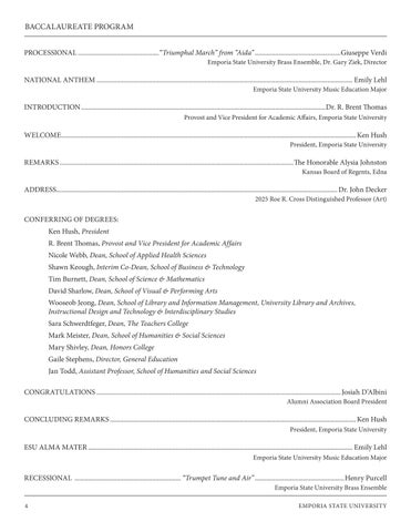 Emporia State University - 2025 冬季 Commencement 第 4 页