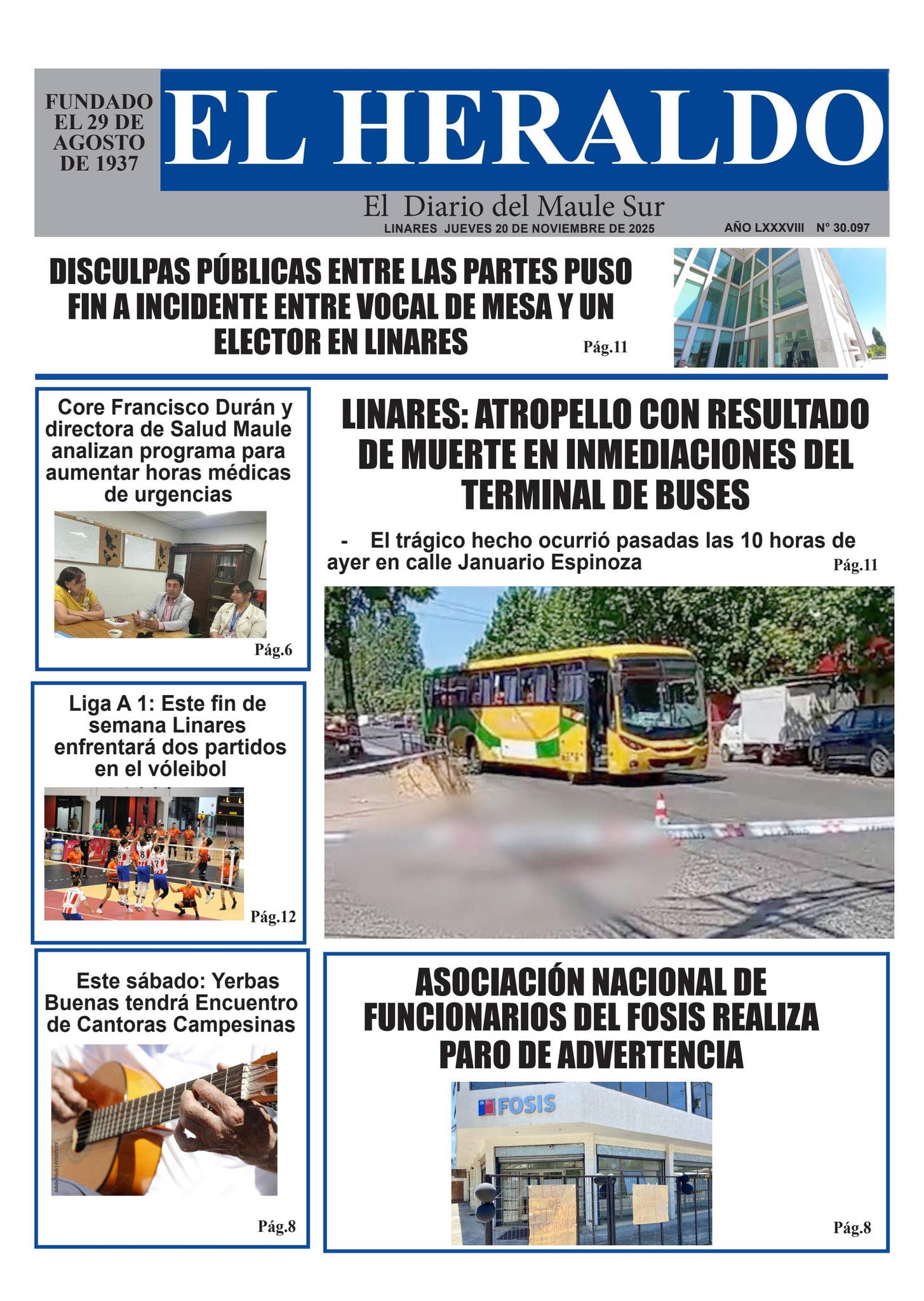 Jueves 20 de noviembre 2025