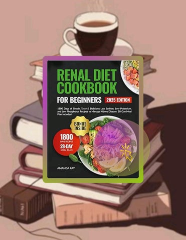 Immediate PDF Renal Diet Cookbook for Beginners: 1800 Days of Easy and Flavorful Low-Sodium, Low-Pot