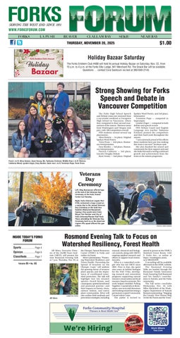 Forks Forum, November 20, 2025